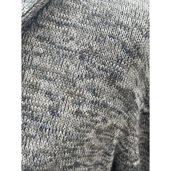 Weatherproof Vintage Chunky Knit Shawl Collar Pullover Sweater Gray Marled Men’s - Picture 4 of 13